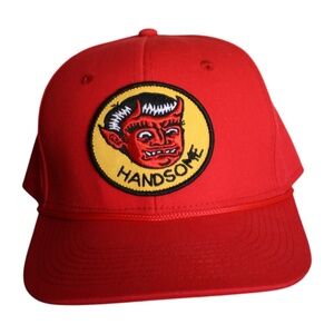 Red Handsome Devil Patch Hat